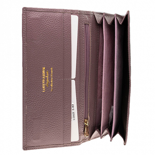 lou205-02d purple кошелек LOUI VEARNER натуральная кожа 19х9x2