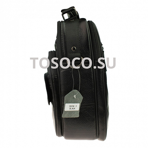 302-3 black 33 сумка натуральная кожа 25x21x10