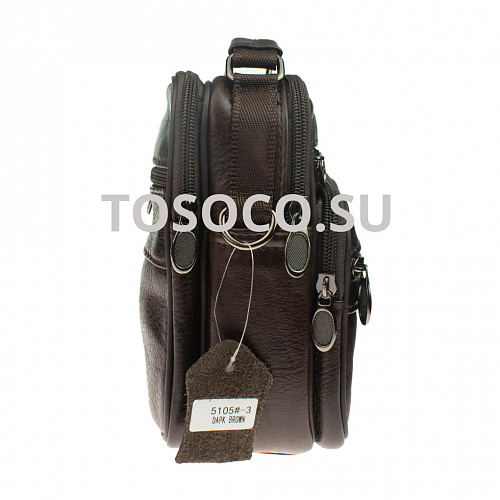 5105-3 dark brown 33 сумка натуральная кожа 20x15x9