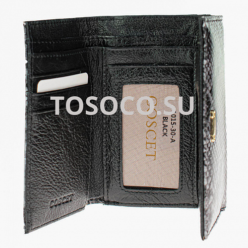 1015-30-a black 31 кошелек COSCET натуральная кожа 10х12х2