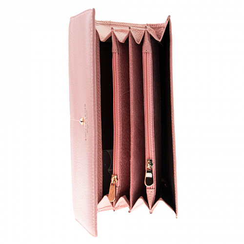 lou205-80016f pink кошелек LOUI VEARNER натуральная кожа 9х19x2