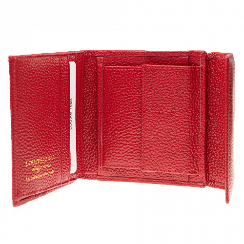 lou205-105a red кошелек LOUI VEARNER натуральная кожа 10х10x2
