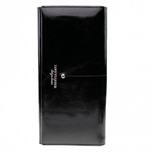 lou206-01a black кошелек LOUI VEARNER натуральная кожа 9х19x2