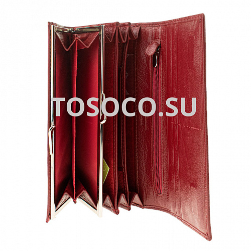 nc 5242-01c wine red кошелек Nini Camani натуральная кожа 9х18x2