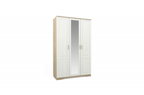 НМ 040.33 М Шкаф для одежды Оливия Оливия, Белое дерево, Дуб Сонома