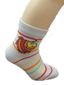 Детские полосатые носки с принтом, хлопок арт.8с959