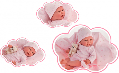 8120P Кукла Реборн младенец в Фуенсанта розовом 40см