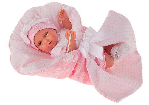 1786P Кукла Айна в розовом, озвученная (детский лепет), 29 см