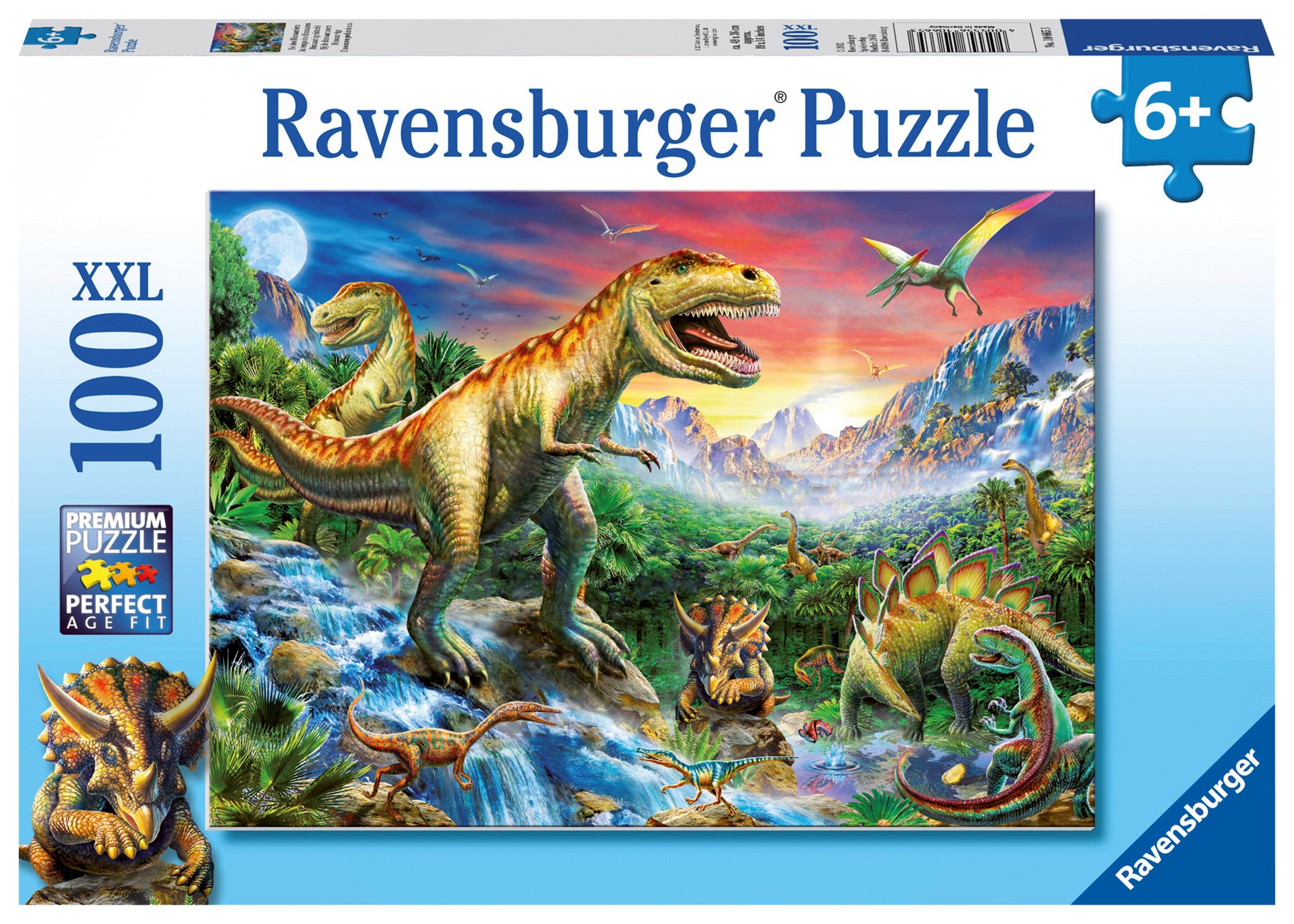 Пазл Ravensburger «У динозавров», 100 эл.