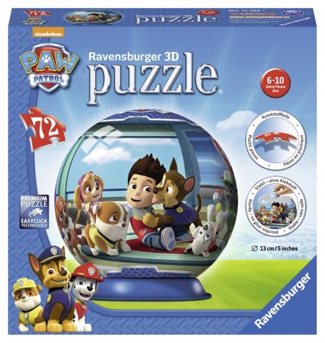 3D-пазл Ravensburger «Щенячий патруль», 72 эл.