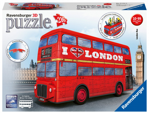 3D-пазл Ravensburger «Лондонский автобус», 216 эл.