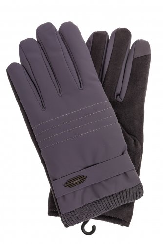 Утепленные перчатки мужские, цвет серый
