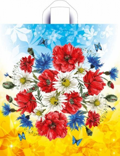 Пакет Луговые цветы NEW 44*40 9206