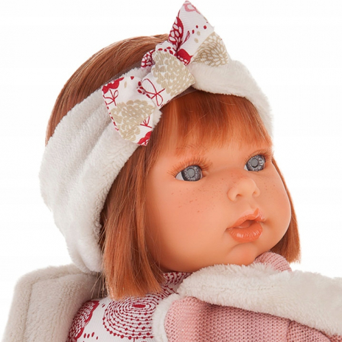 2 шт. доступно/ 1561P_S20 Кукла Валентина в розовом озвученная (мама, папа, смех), 37 см