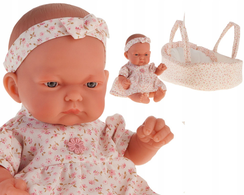 2 шт. доступно/ 4076P_S20 Кукла младенец Вера в розовой люльке, 26 см