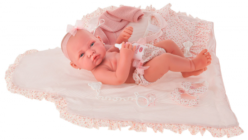 2 шт. доступно/ 5042P_S20 кукла-младенец Африка в розовом, 42 см