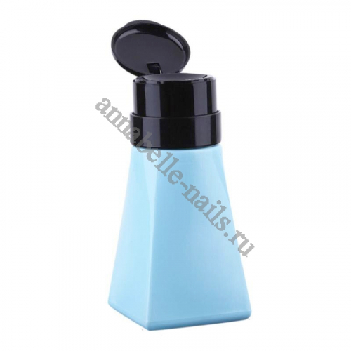Дозатор для жидкости (помпа) «Пирамида» голубой, 180мл