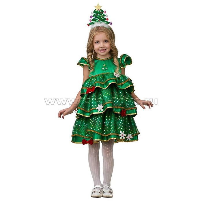Изделие швейное для девочек Ёлочка-Малышка (платье) Сказочная страна р.128-64