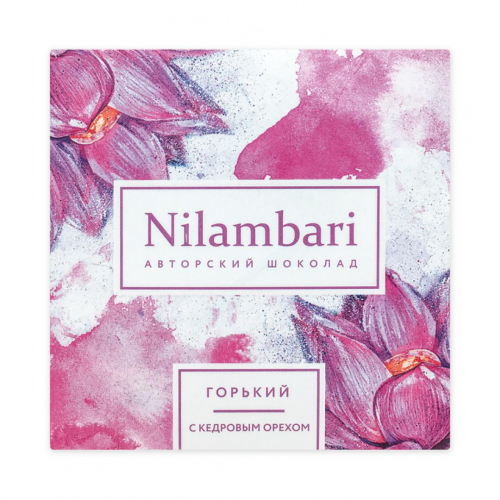 Nilambari Шоколад горький с кедровыми орехами 65г