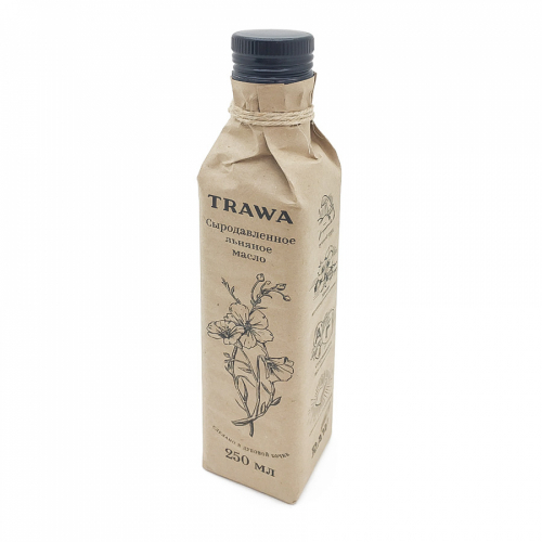 TRAWA Flaxseed oil Масло сыродавленное льняное 250мл