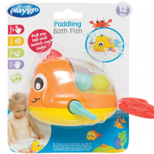 Playgro Рыбка- игрушка для ванны 4086377оранжевый
