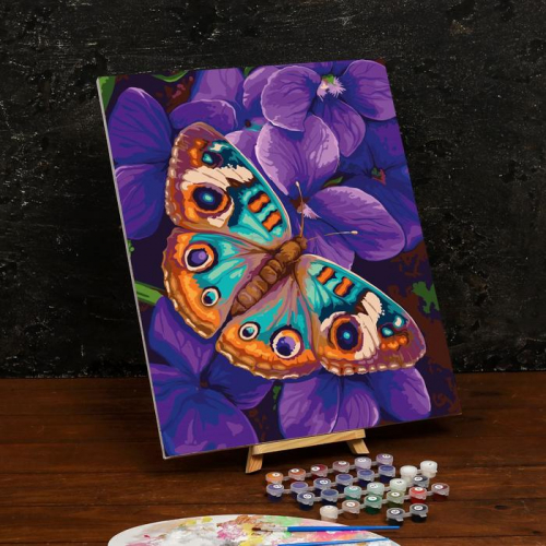 Картина по номерам на холсте с подрамником «Бабочка» 40×50 см