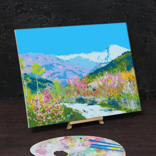 Картина по номерам на холсте с подрамником «Весна в Италии» Левитан Исаак 40х50 см