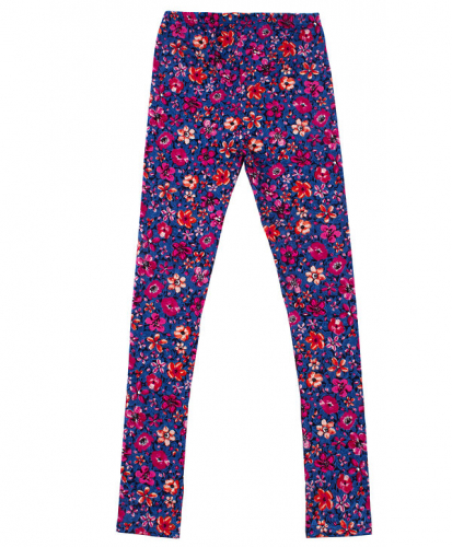 Апрель Легинсымалиновые цветы на джинсе