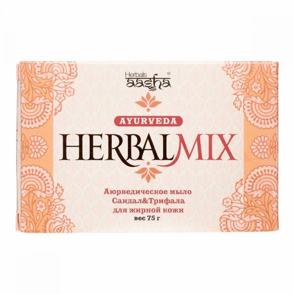 AASHA HERBALS HerbalMix Sandalwood and triphala soap Мыло сандал и трифала 75г