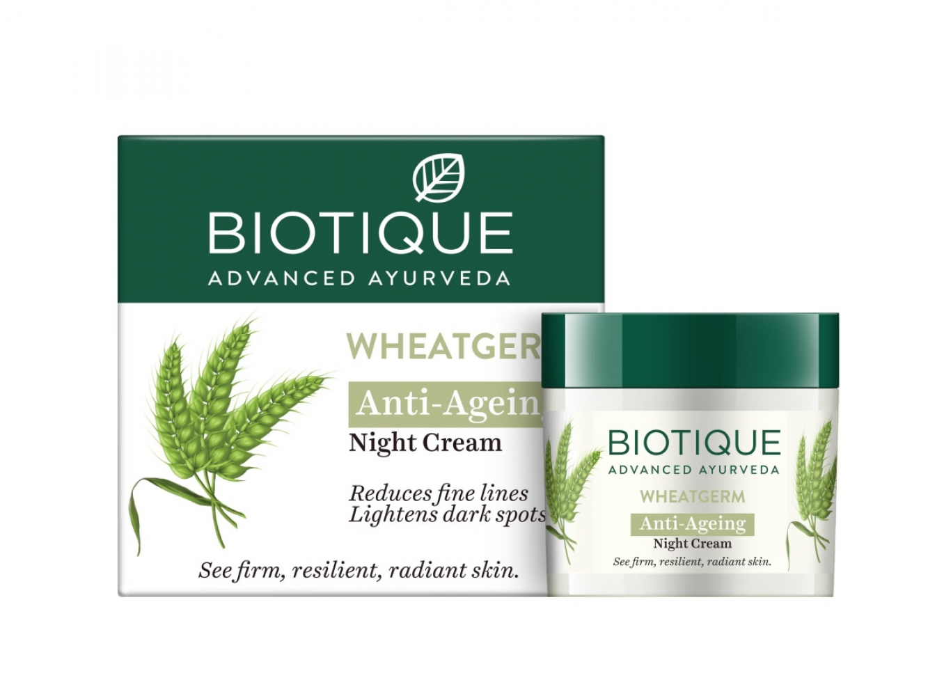 BIOTIQUE Bio wheatgerm youthful nourishing night cream Питательный ночной крем для лица и тела 50г