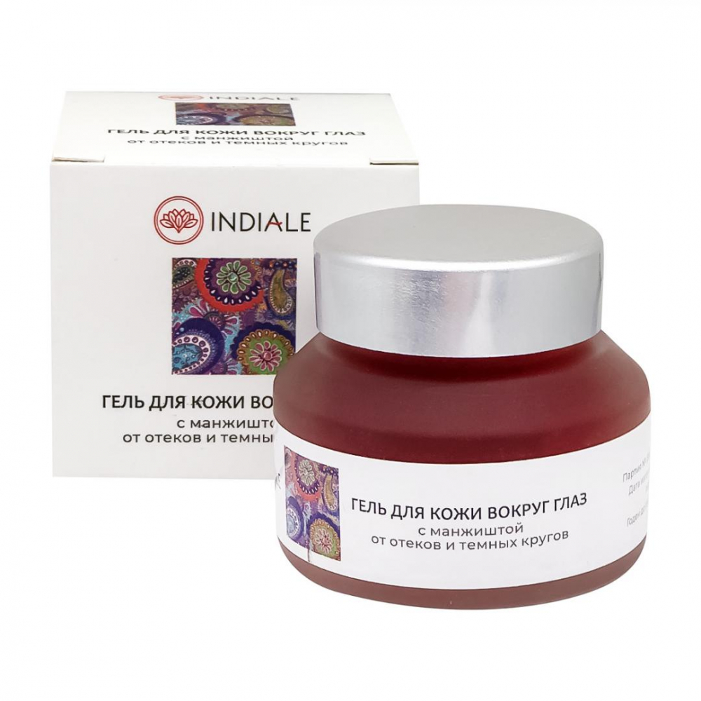 INDIALE Gel for the skin around the eyes Гель для кожи вокруг глаз с манжиштой 25г