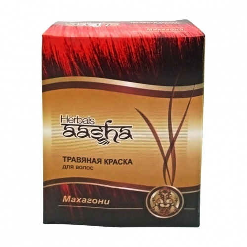 AASHA HERBALS Mahogany hair dye Краска для волос Махагони 60г