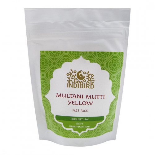 INDIBIRD Multani Mutti Powder Маска для лица Мултани Мутти желтая 50г