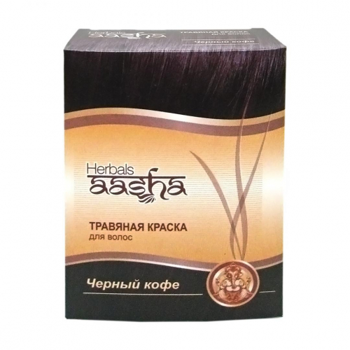 Aasha Краска для волос Черный кофе 60г