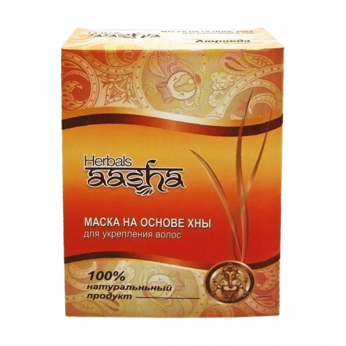 Aasha Маска для укрепления волос на основе Хны 80г