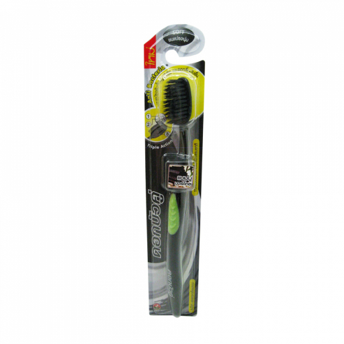 TWIN LOTUS Toothbrush Зубная щетка Бамбук и Уголь 1шт