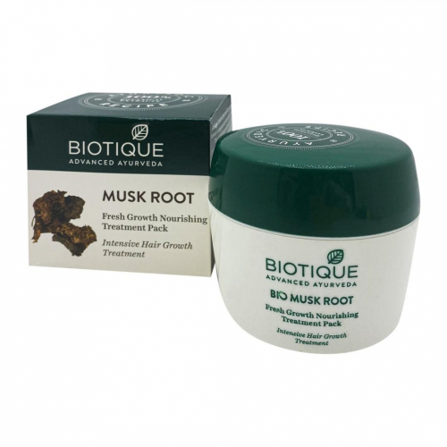 BIOTIQUE Bio musk fresh growth nourishing treatment pack Питательная маска для волос 230г