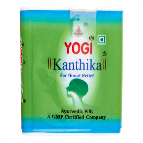 YOGI AYURVEDIC Yogi Kanthik Йоги Кантика для устранения симптомов першения, боли в горле и кашле 70шт