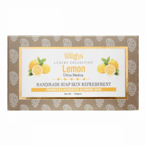 AASHA HERBALS Handmade Lemon soap Мыло Лимон ручной работы 100г