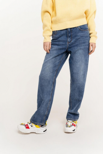 2041260760 брюки джинсовые женские индиго
