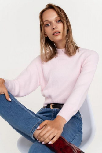 2041045815 свитер женский светло-розовый