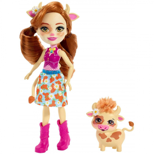 Кукла Enchantimals с лесным питомцем Cailey Cow Curdle высота куклы: 15 см
