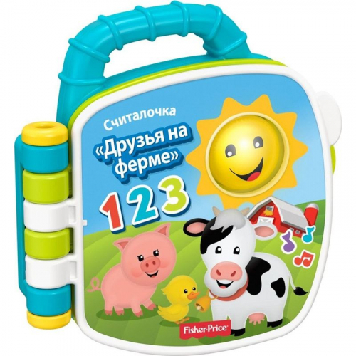 Музыкальная книжка Fisher-Price Учим животных