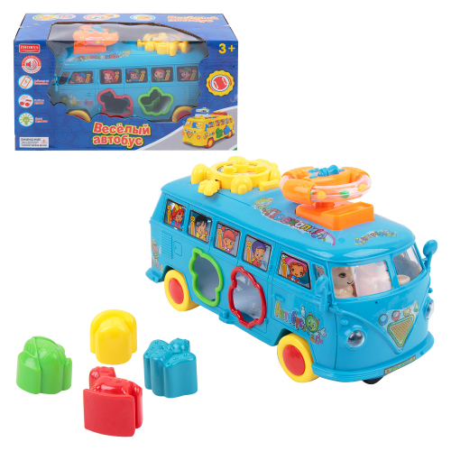Игрушка транспортная Игруша Веселый автобус, в ассортименте