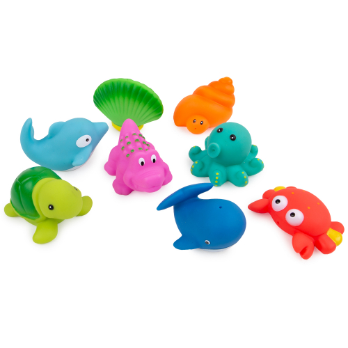 Игровой набор для ванной Игруша Морские животные цвет: зеленый/синий/розовый
