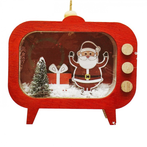 Набор для творчества - создай ёлочное украшение «Дед Мороз в телевизоре»
