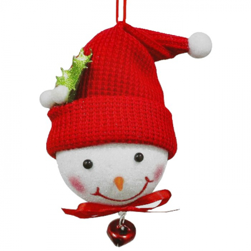 Набор для творчества - создай ёлочное украшение «Снеговичок в шапочке»