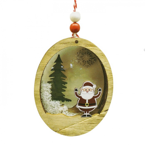 Набор для творчества - создай ёлочное украшение «Новогодняя композиция с Дедом Морозом»