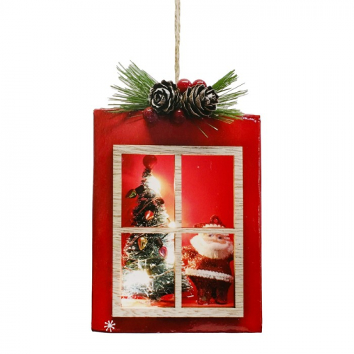 Набор для творчества - создай ёлочное украшение с подсветкой «Дед Мороз подарки принёс»