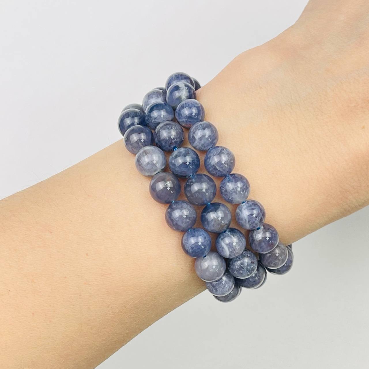 Радуга Самоцветов Бусины для украшений из Иолита (50 бусин)